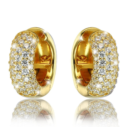 Pendientes de aro dorados