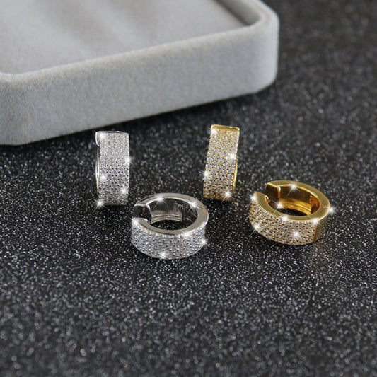 Pendientes de aro en plata 925