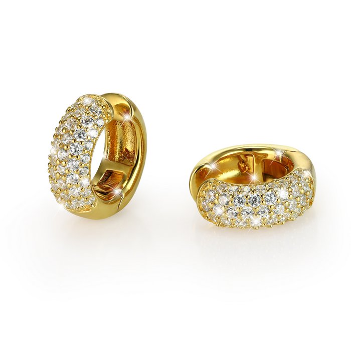 Pendientes de aro dorados