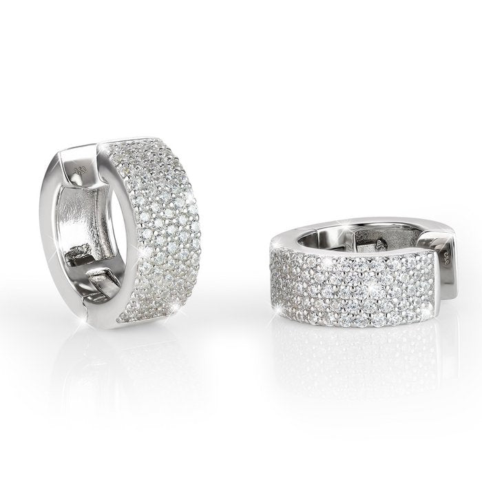 Pendientes de aro en plata 925